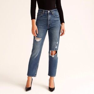 Abercrombie Fitch 00 (24) Ankle Straight High Rise Curve Love Women’s Jeans